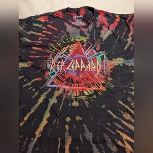 Def Leppard Hysteria Tie Dye T-shirt. Xl